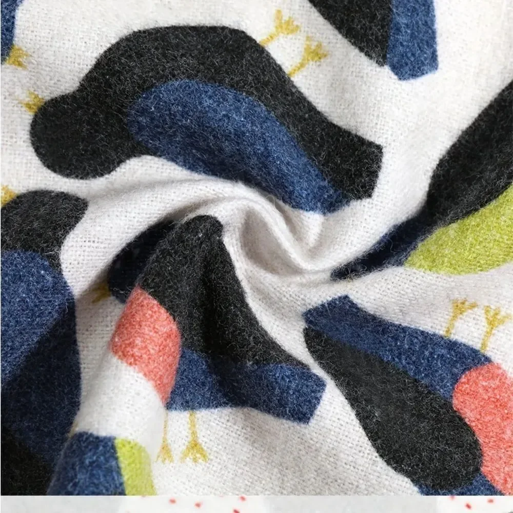 Set of 6 Reusable Cotton Towels Farmhouse Chickens